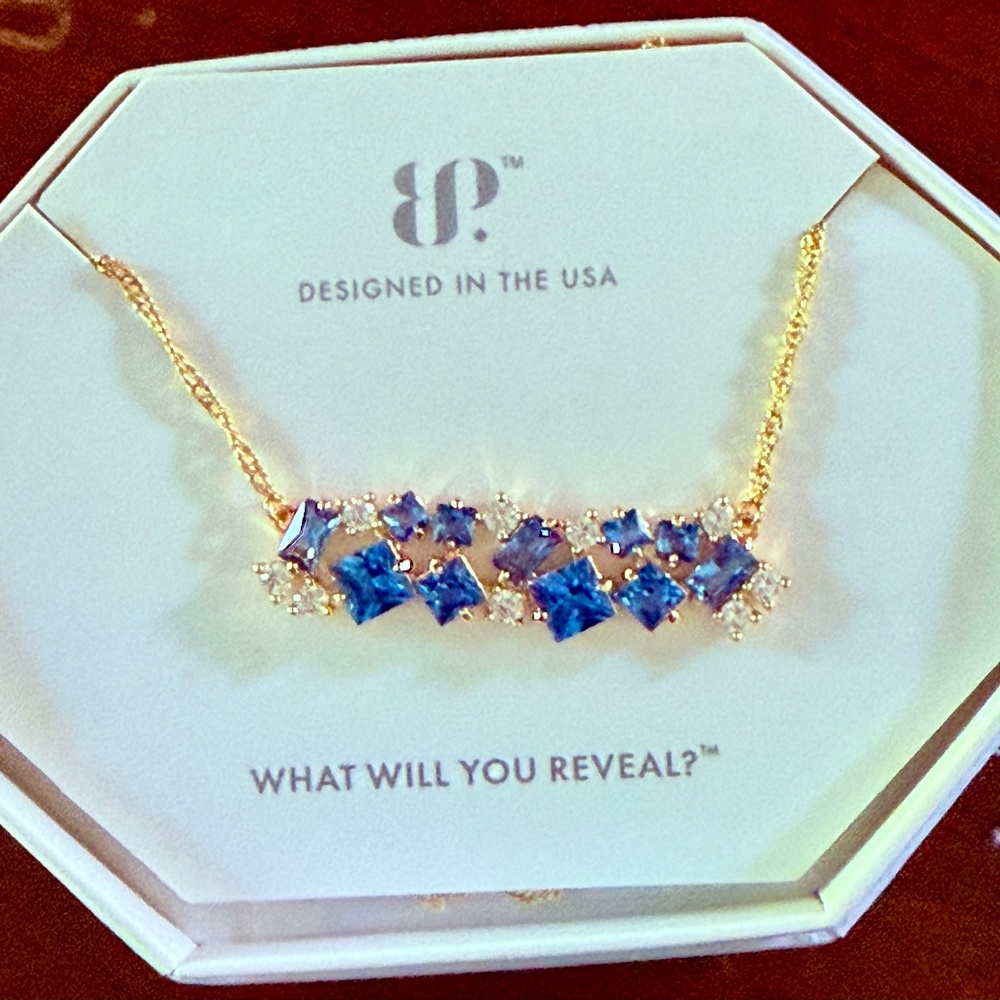 Bomb Party Original Necklace - Aqua Blue Spinel